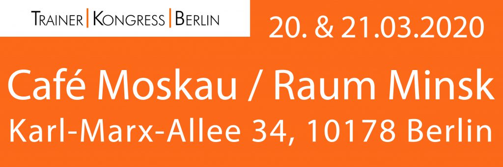 PITstop:; Trainer Kongress Berlin; 2020; Raum Minsk; Café Moskau